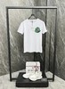 F032724夏季新款端丝光棉男女同款胸前徽标涂鸦logo短袖T恤 商品缩略图2