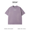 SDSA男装2026新款高贵轻奢美式割破印花字母圆领短袖T恤百搭时尚 商品缩略图0