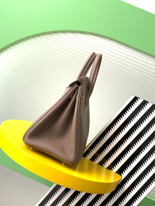 【纯手缝定制不退换】爱马仕 Birkin 25大象灰 银扣 togo皮（MM） 商品图2