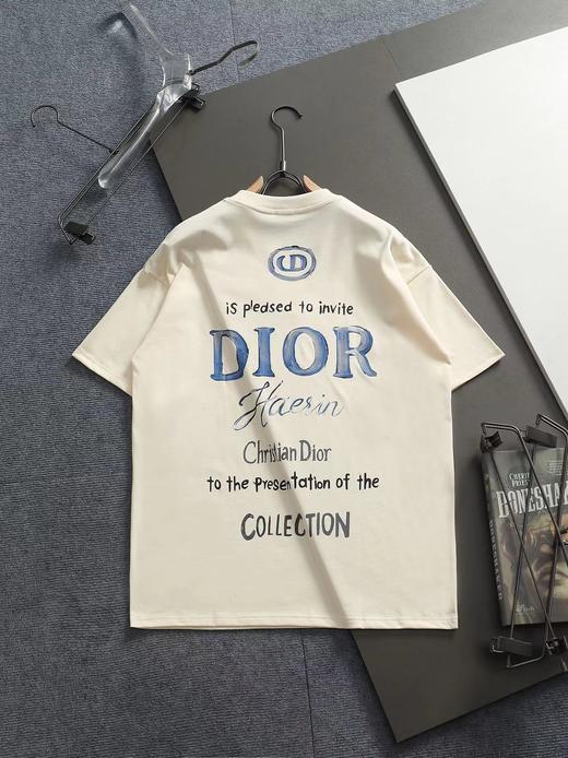 F032753夏季新款简约宽松印花工艺圆领短袖日常通勤百搭T恤 商品图1