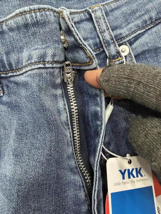 F0327111春夏新款轻复古九分牛仔阔腿直筒牛仔裤 商品图7