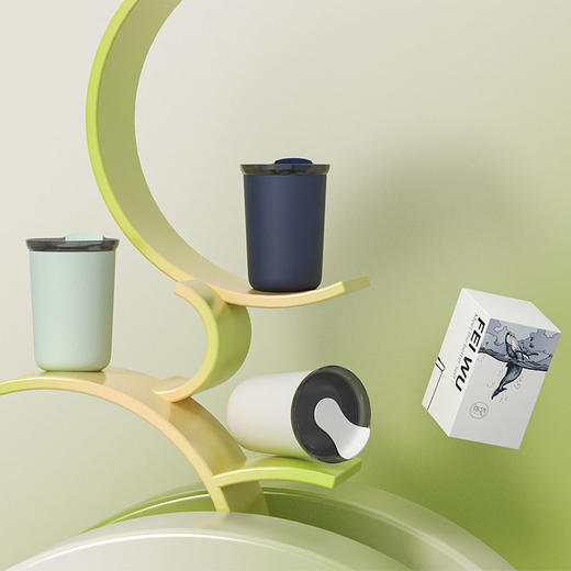 非物 云闲冷萃咖啡杯睿海蓝300ml FW-831B 商品图4