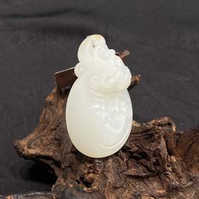 【快抱】【于田产和田玉子料螭龙挂件 46*25】出证书，发货1~5天，48小时鉴赏期