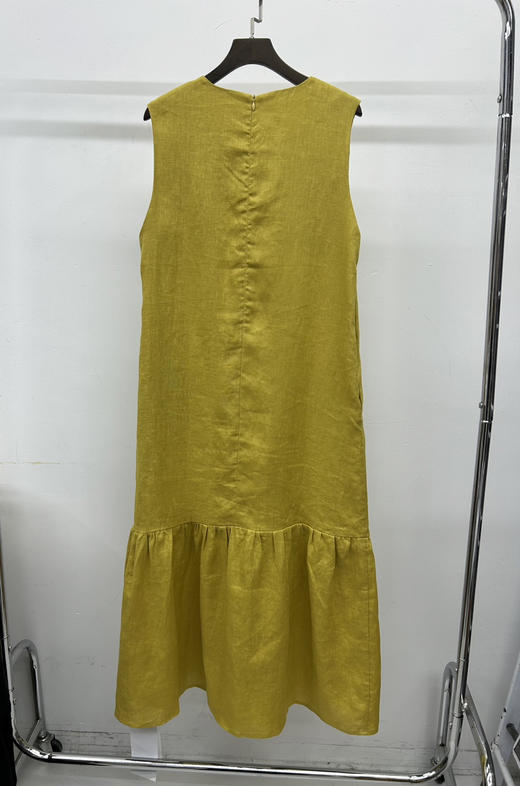 原单100%亚麻长连衣裙 商品图2