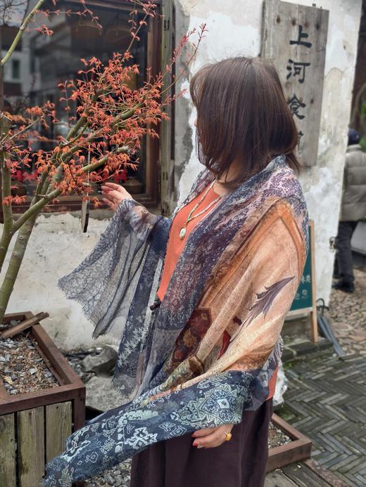 【8款披肩】低克重薄款羊绒羊毛料，纯色气质、花色出彩，踏青带上它，走到哪儿都像风景🌸10天发货 商品图9