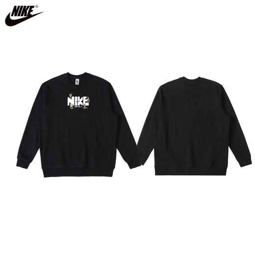 F032727春秋季新款休闲百搭胸前趣味图案户外休闲情侣长袖卫衣 商品图3