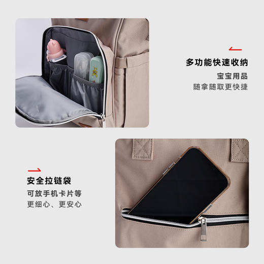 瑞士军工大容量双肩妈咪包，3款可选，商务休闲风/休闲出游/假期溜娃/出差旅游轻松拿捏，超实用 商品图1