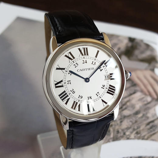 【95新】CARTIER 卡地亚W6700255石英机芯日期显示36MM（中性款）RONDE DE CARTIER系列精钢140326TJ15 商品图2