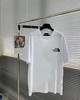 F032794胸口小标黑白双色宽松遮肉短袖T恤情侣款 商品缩略图2
