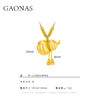 GAONAS  古韵今风 新中式金色葫芦项链11951XGO 商品缩略图3