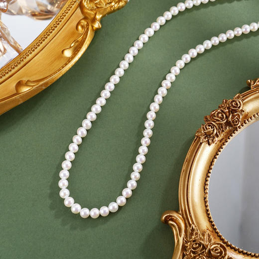 子佩集银S925珍珠惜王妃项链【ZXLY6-7MM】珠串2602 商品图0