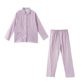 100%棉 糖果色双层纱男女款居家服