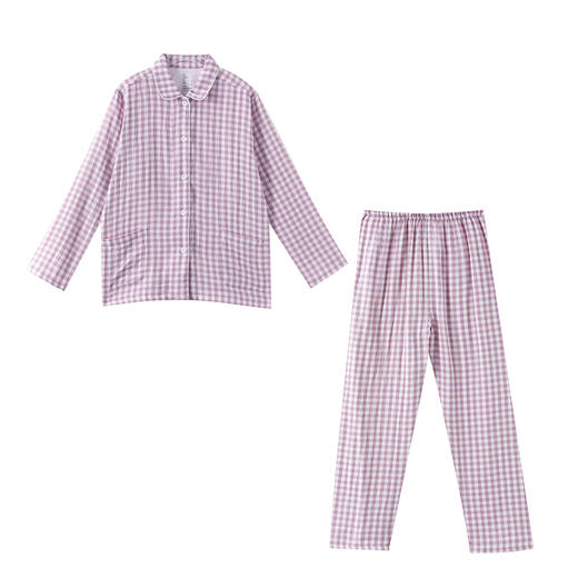 100%棉 糖果色双层纱男女款居家服 商品图0