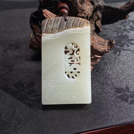 【快抱】【于田产和田玉子料家墙挂件 63*34】出证书，发货1~5天，48小时鉴赏期 商品图0