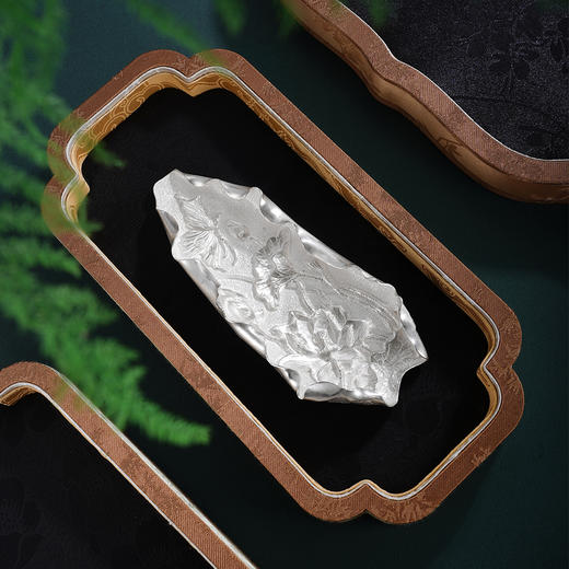 子佩集S999手工银【莲开盛世】摆件【ZYG010】原创设计2602 商品图2