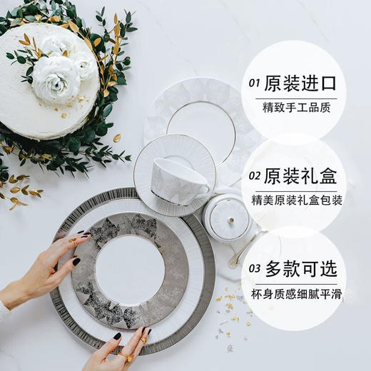 Bernardaud/柏图欧式奢华高端餐盘餐厅展示盘鱼盘沙拉碗 商品图1