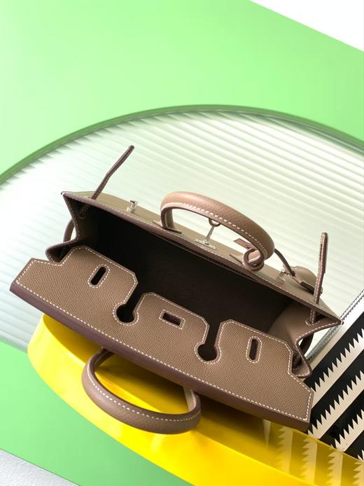 【纯手缝定制不退换】爱马仕 Birkin 25大象灰 银扣 Ep皮（MM） 商品图8