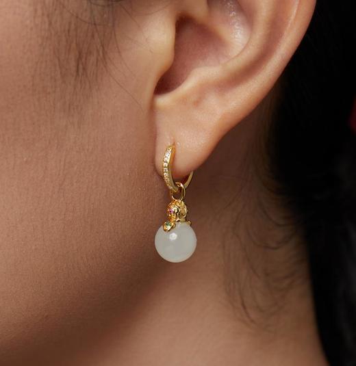 【宫里上新】福禄双全 和田玉耳饰 商品图3