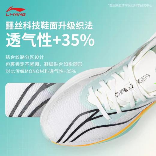 【马拉松专享】李宁飞电6 CHALLENGER女子䨻丝反光轻量高回弹竞速比赛跑鞋ARMW004-42 商品图3
