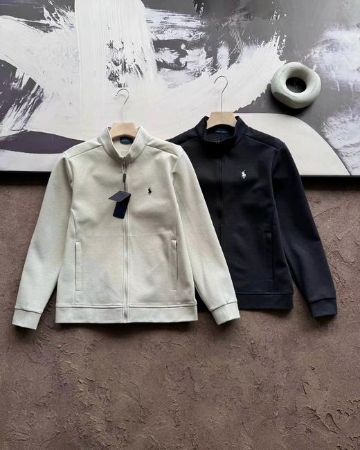 F032773春秋新款休闲百搭日常吸湿排汗针织立领夹克外套 商品图0