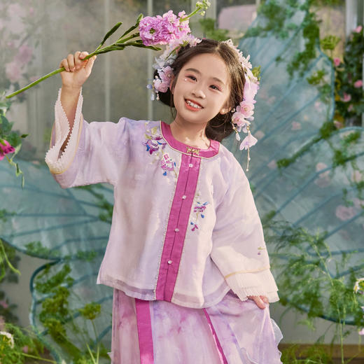 笛莎/Deesha 【观山见】2026年春季新款女童连衣裙普通外套 商品图2