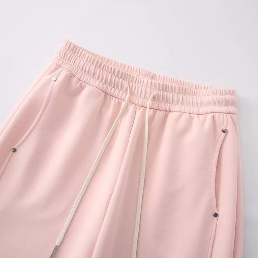 F0327116简约松弛感阔腿运动裤女抽绳垂感休闲裤直筒卫裤 商品图6