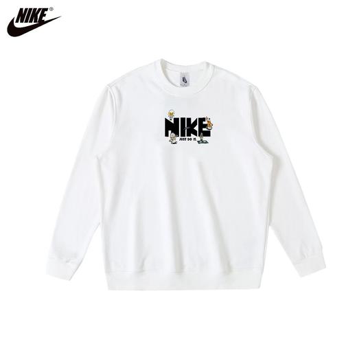 F032727春秋季新款休闲百搭胸前趣味图案户外休闲情侣长袖卫衣 商品图1