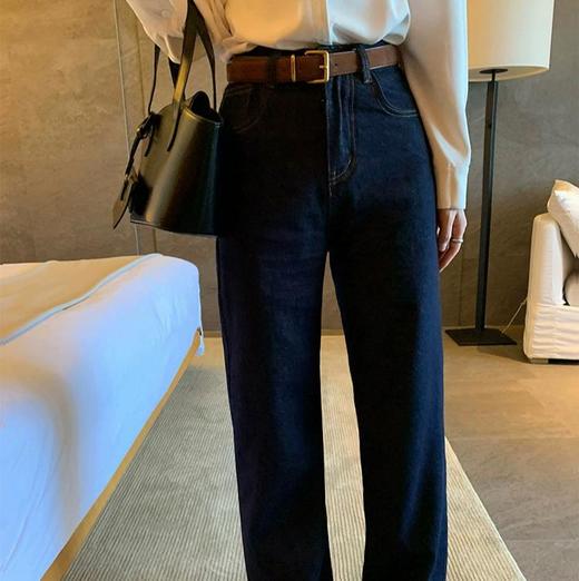 【3-5天发货】isabelle marran高腰直筒阔腿牛仔裤68211 商品图3
