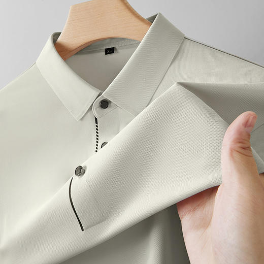【DDP】大依优型大码男装夏季冰丝短袖POLO衫高弹力商务休闲上衣T恤 商品图3
