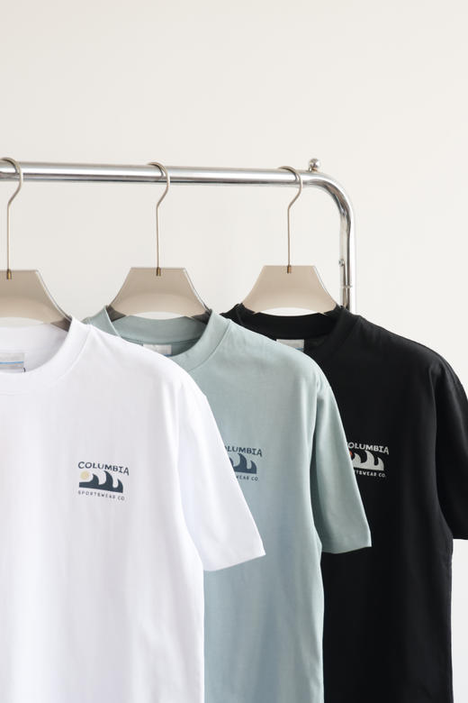 Co1umbi@ 26新款山海印花纯棉圆领短袖T恤 TX615 商品图4