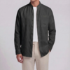 春季新款男士亚麻立领休闲外套 商品缩略图3