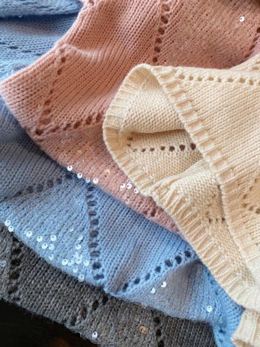 SYJ2501亮片羊毛混纺毛衫 商品图8