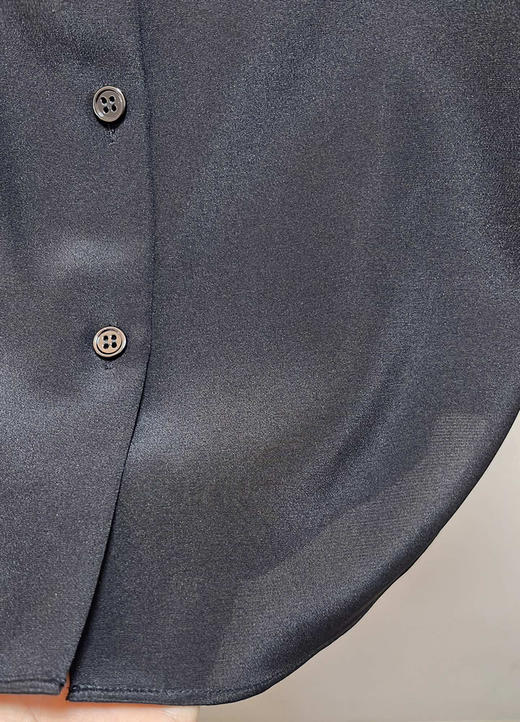 327-2 绝杀亏清 小禾七分袖 真丝弹力重绉 翻领衬衫 通勤一级棒👍 商品图12