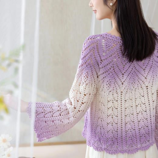 苏苏姐家羽锦育克毛衣手工diy钩针自制上衣编织羊毛线团材料包 商品图2