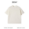 SDSA男装2026新款高贵轻奢潮牌镂空格子圆领短袖T恤高街百搭上衣 商品缩略图0