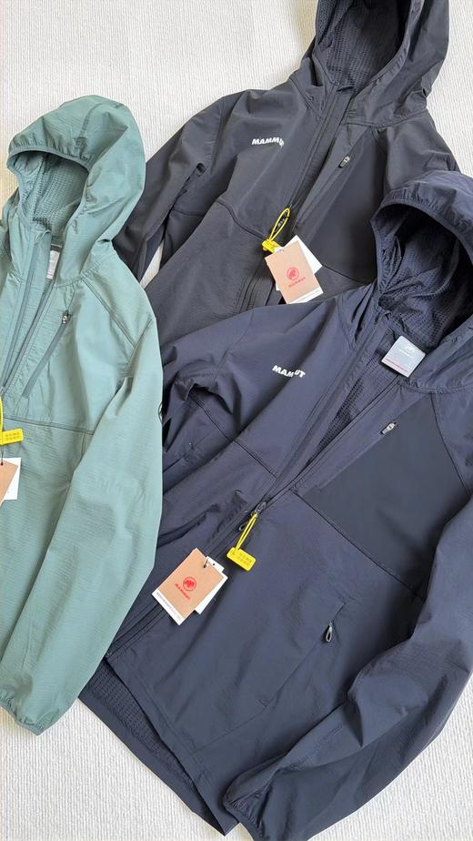 F032781轻量单层弹力外套男女同款软壳连帽夹克 商品图2