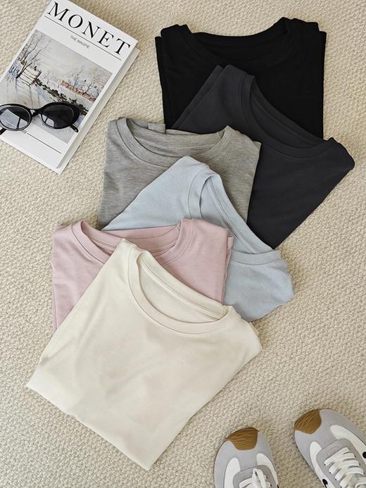 【六色可选】耐尔 天丝羊毛圆领T恤 商品图7