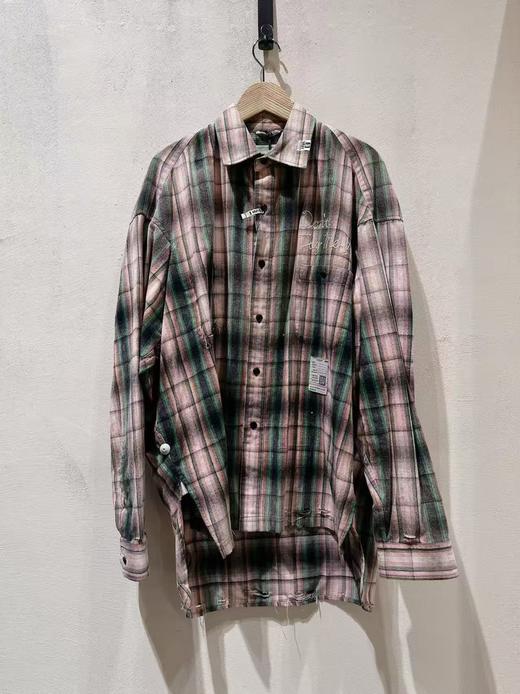 男款格纹长袖衬衫lv019 商品图0