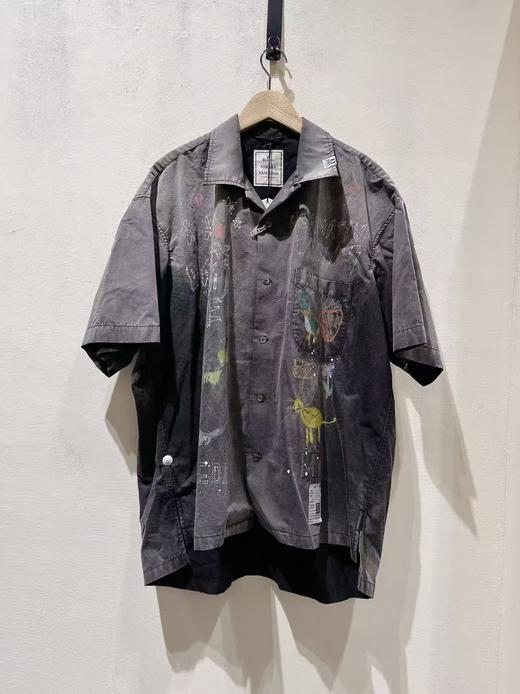 男款涂鸦短袖衬衫hu019 商品图0