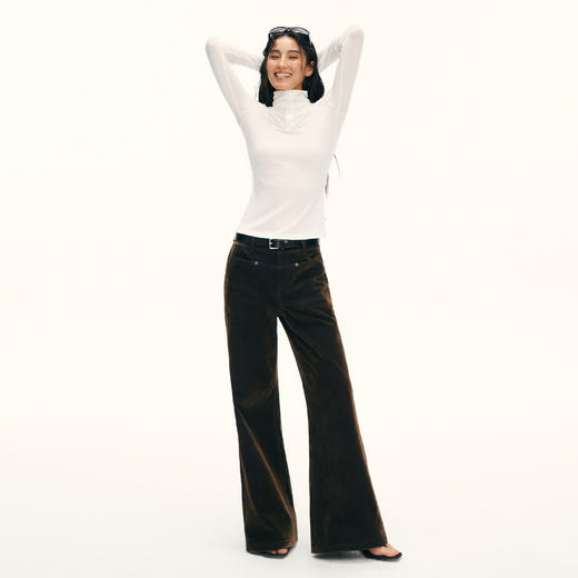 Ariseism黑标莱赛尔羊毛混纺翻领长袖女春季新款上衣 商品图2