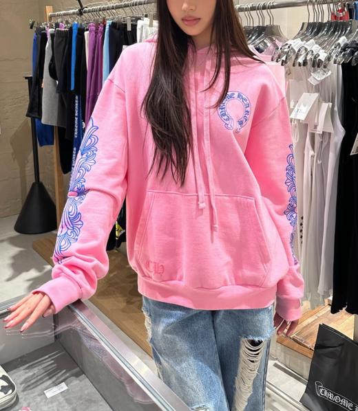 女款轻抓绒宽松连帽卫衣fe009 商品图3