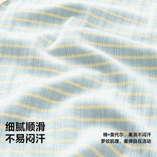 迷你巴拉巴拉婴儿衣服柔软亲肤莫代尔凉感透气宝宝居家连体衣夏季 商品图2