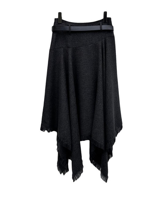 女款羊毛腰带半裙he017 商品图1