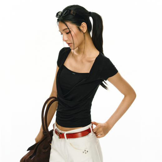 Ariseism 3月23日 19点50分 新品上新 假两件短袖T恤 商品图2