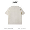 SDSA男装2026新款高贵轻奢潮牌镂空格子圆领短袖T恤高街百搭上衣 商品缩略图1