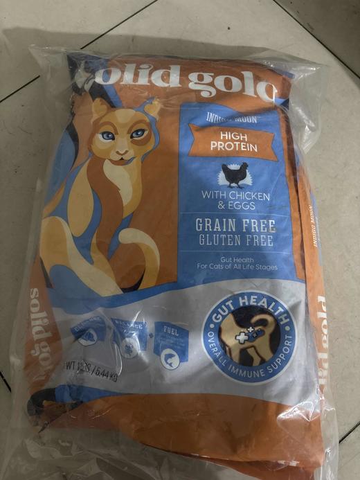 【临期处理26.6.20到期】'美版素力高全价猫粮含鸡肉&蛋粉5.44kg/1袋 商品图0