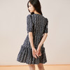 芳外2025夏季新款优雅减龄碎花连衣裙泡泡袖宽松短款a字裙子0299 商品缩略图4