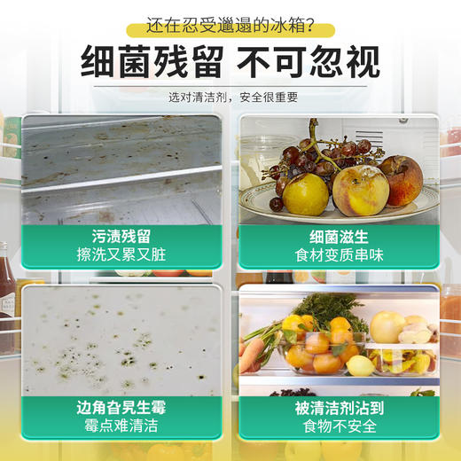 芊洁净 冰箱清洁剂（5瓶装+2泵头）500g*5 6973025871037-5 商品图4