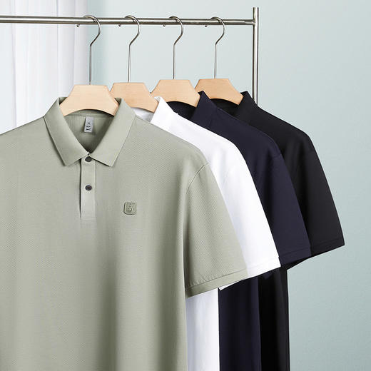 【DDP】大依优型大码男装夏季棉质短袖POLO衫商务休闲透气简约短袖上衣 商品图4