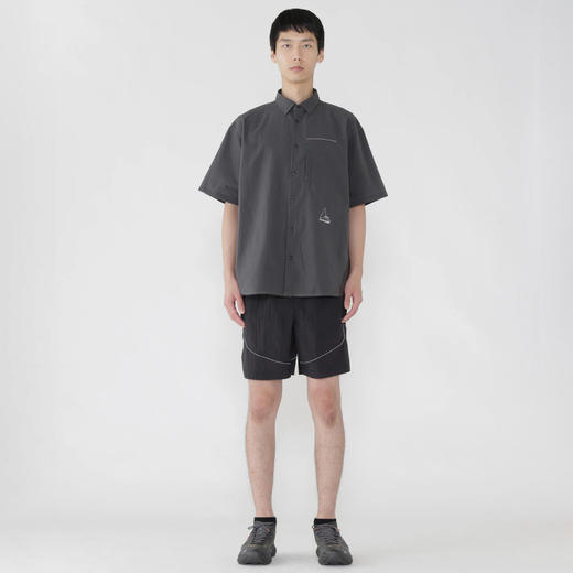 ROA x and wander breathable shirt 联名款机能性拼色短袖衬衫 商品图1
